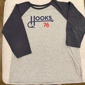 Source Unknown Gray and Navy Raglan Shirt